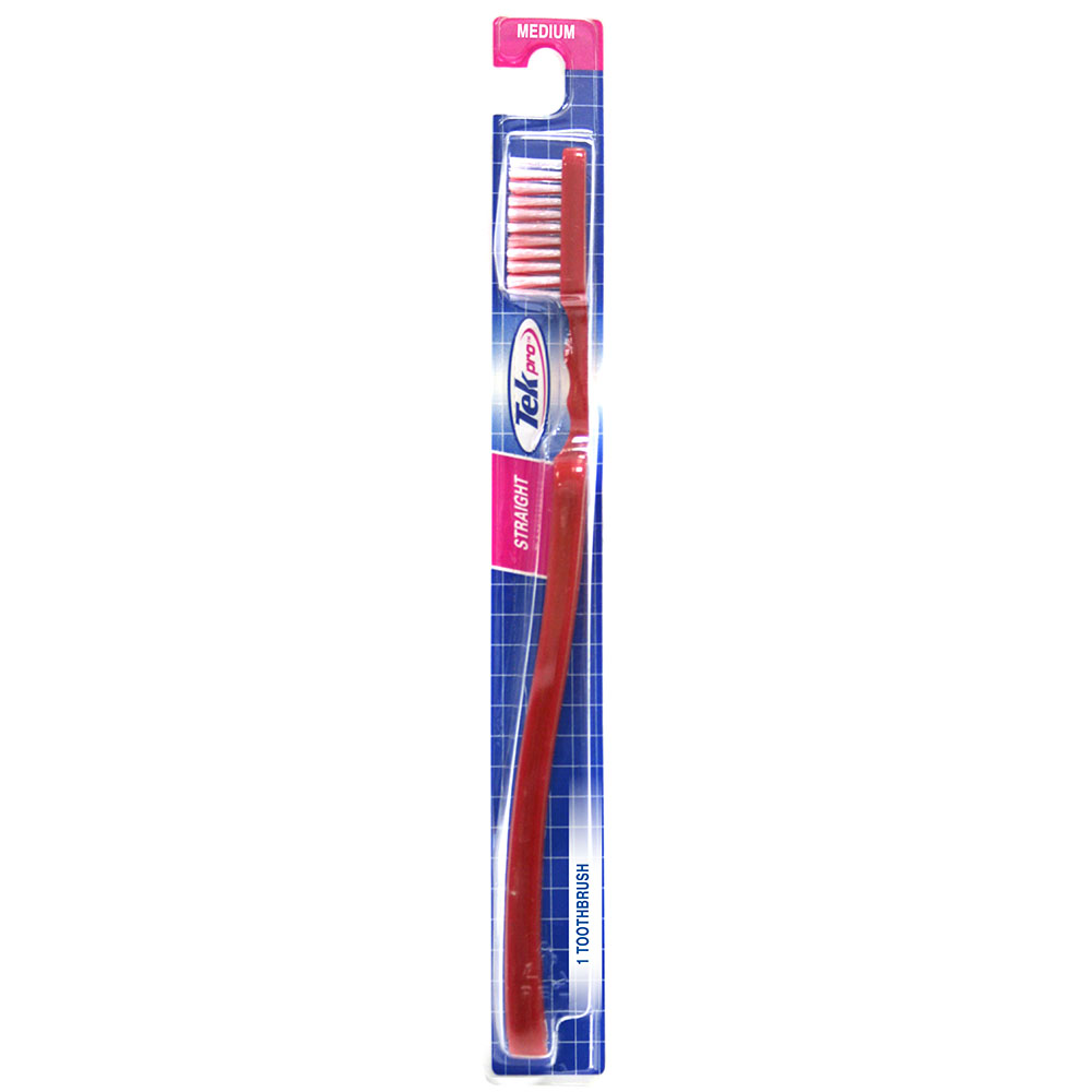TEK® Pro Straight Medium Toothbrush, 1 Count