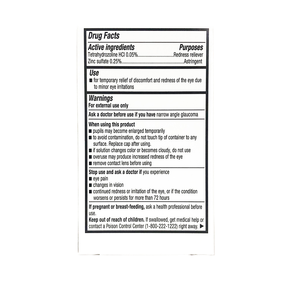 This product's drug facts, warnings, and directions