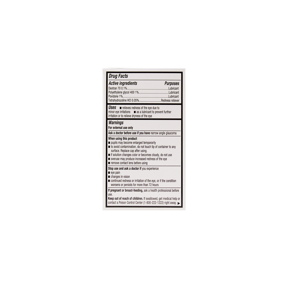 This product's drug facts, warnings, and directions