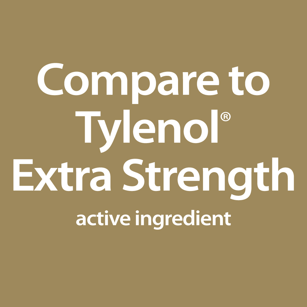 This product's active ingredients compare to Tylenol® Extra Strength active ingredients