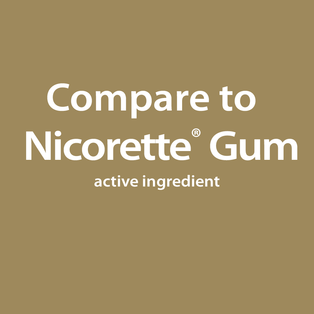 This product's active ingredients compare to Nicorette® Gum active ingredients