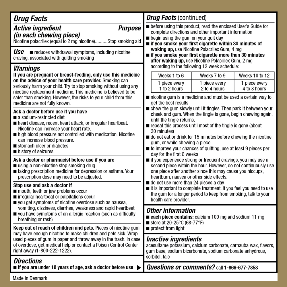 This product's drug facts, warnings, and directions