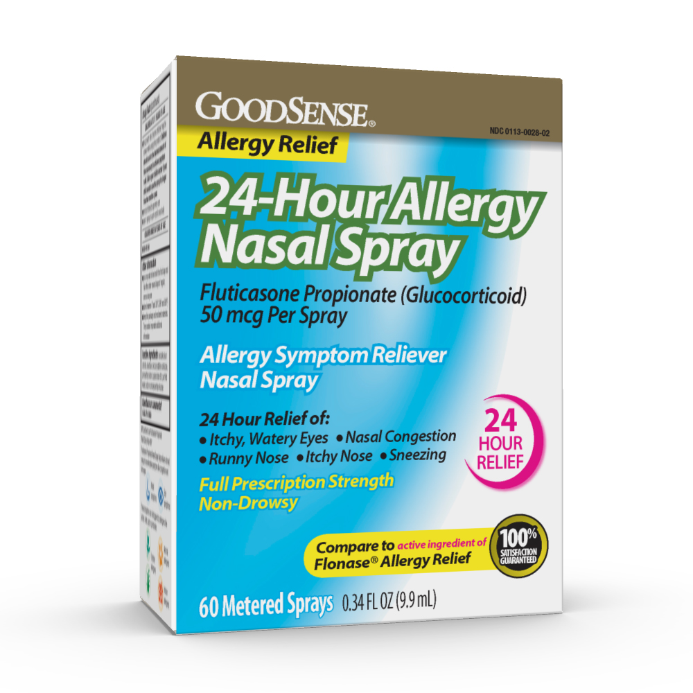 GoodSense® 24Hour Allergy Nasal Spray, Fluticasone, 0.34 fl oz