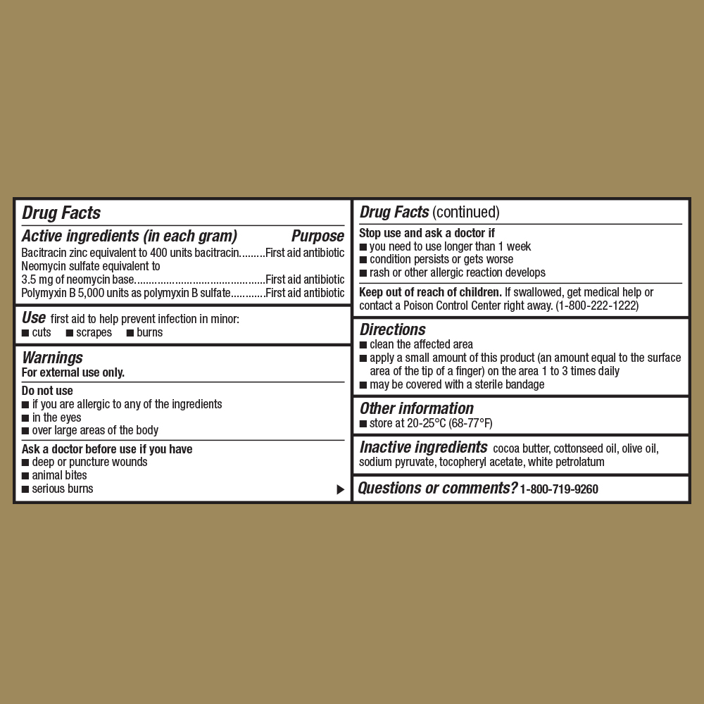 This product's drug facts, warnings, and directions