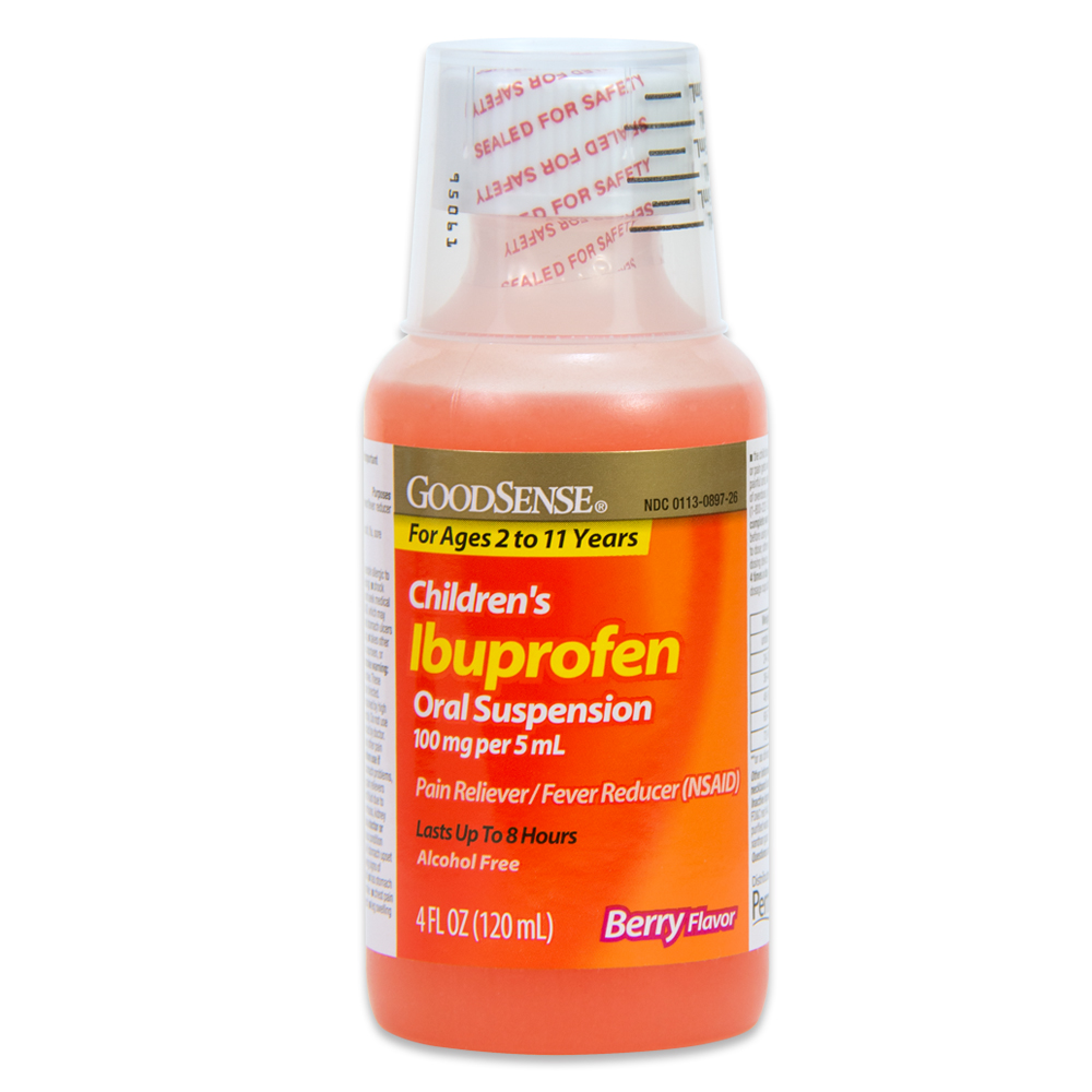 GoodSense® Children's Ibuprofen Oral Suspension, Berry, 4 fl oz