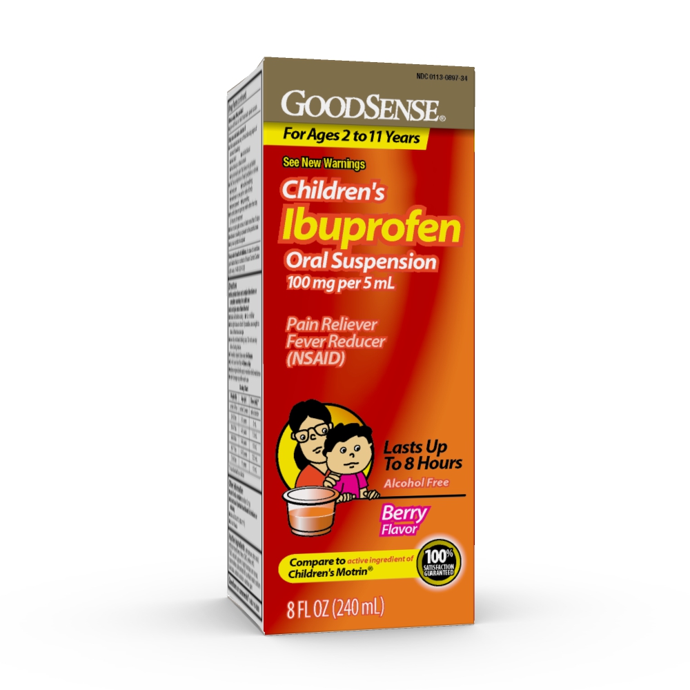 GoodSense® Children's Ibuprofen Oral Suspension, Berry, 8 fl oz