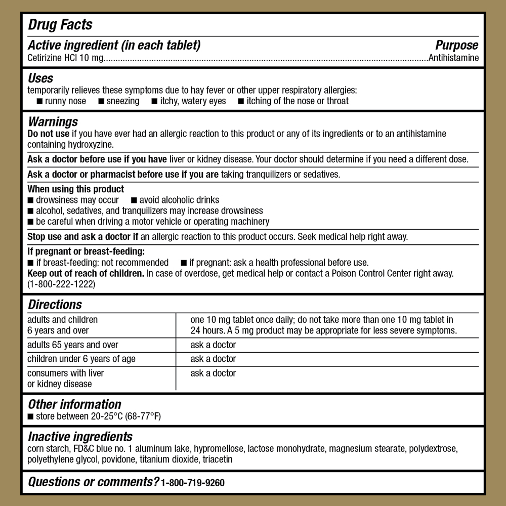 This product's drug facts, warnings, and directions