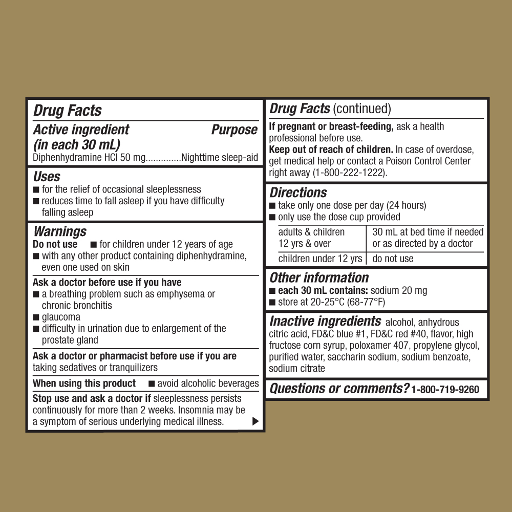 This product's drug facts, warnings, and directions