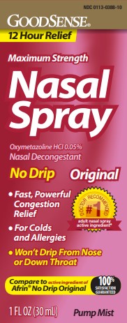 GoodSense® Nasal Spray No Drip 12-Hour Pump Mist 1 oz