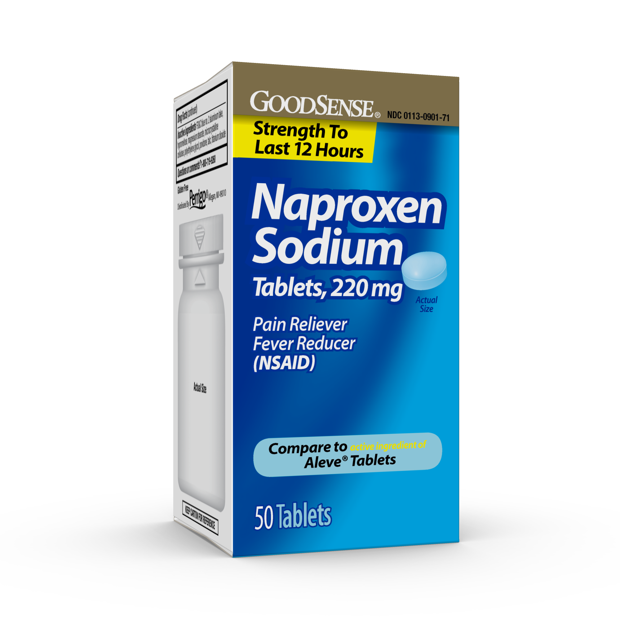 GoodSense&reg; Naproxen Sodium 220 mg Tablets, 50 Count