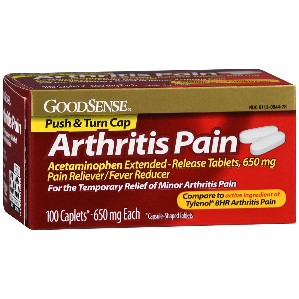 GoodSense® 8 HR Arthritis Pain Reliever, 100 Each, 24 Count