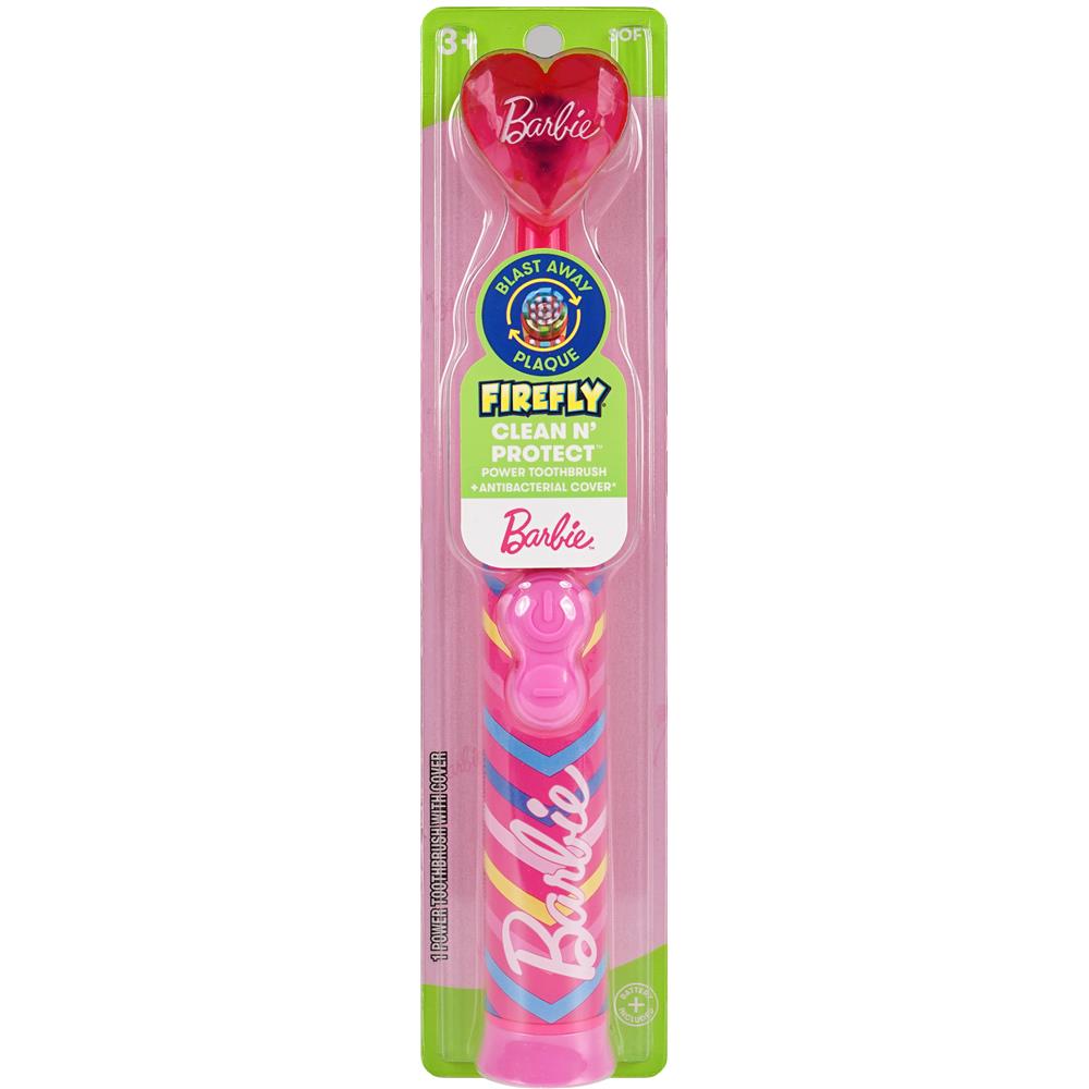 Firefly® Kids Clean N' Protect Barbie Power Toothbrush w AB Cap, 1 Count