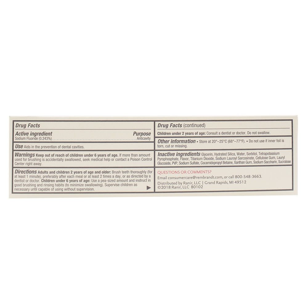 REMBRANDT® Intense Stain Whitening Toothpaste, Twin Pack, 2/3.52 oz