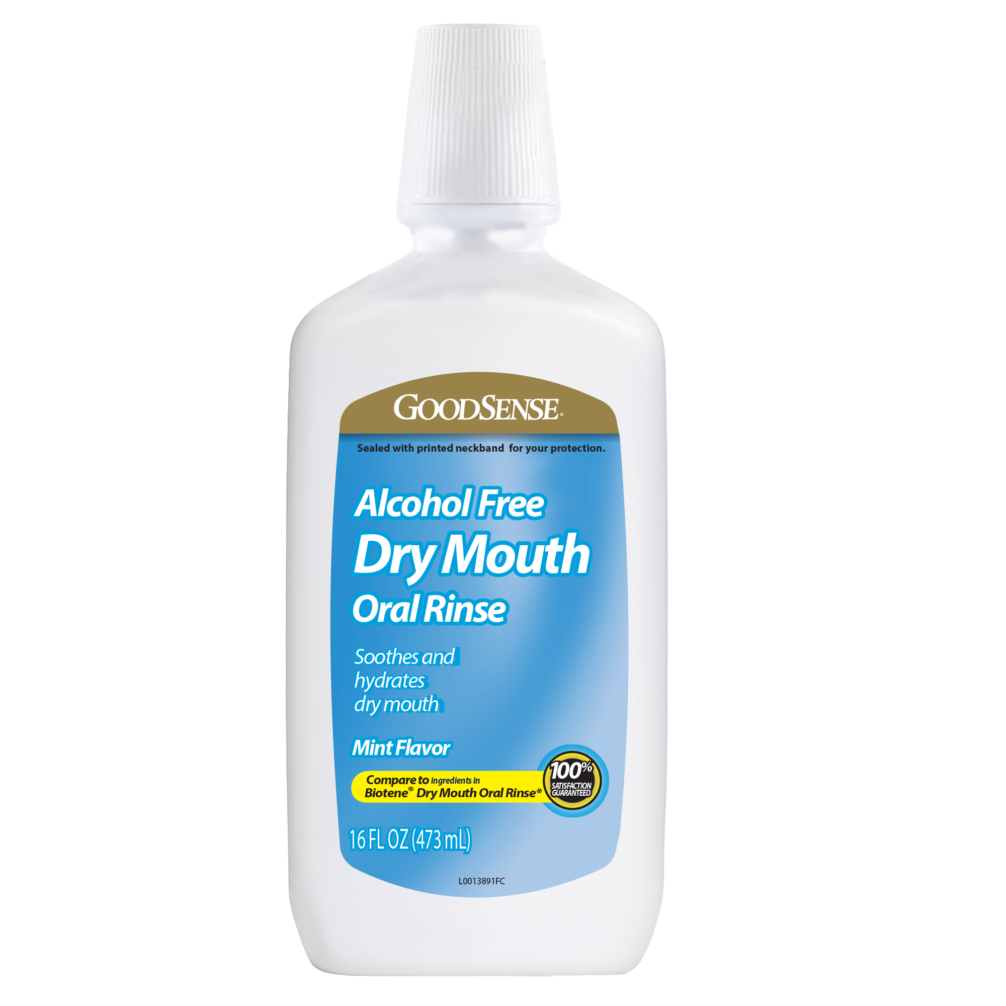 GoodSense® Alcohol Free Dry Mouth Oral Rinse, Mint Flavor, 16 fl oz/ea
