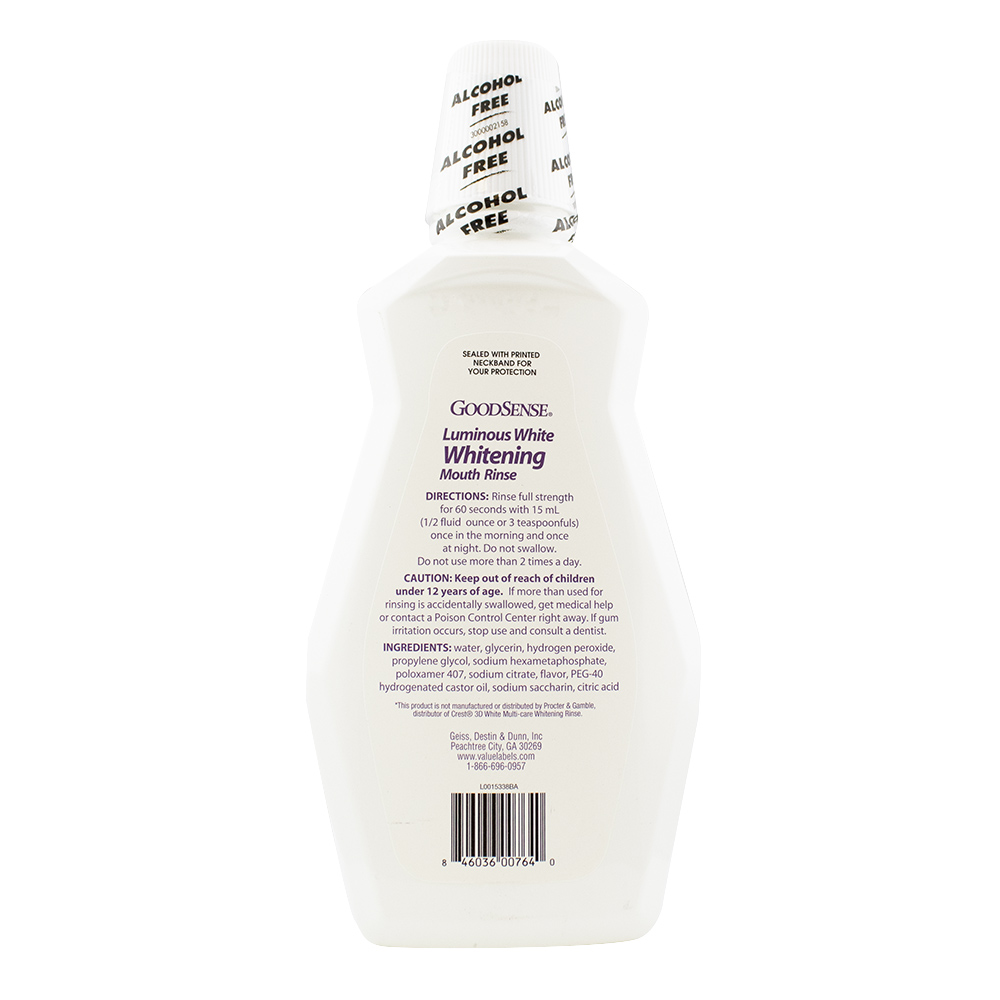 This product's directions, warnings, and ingredients