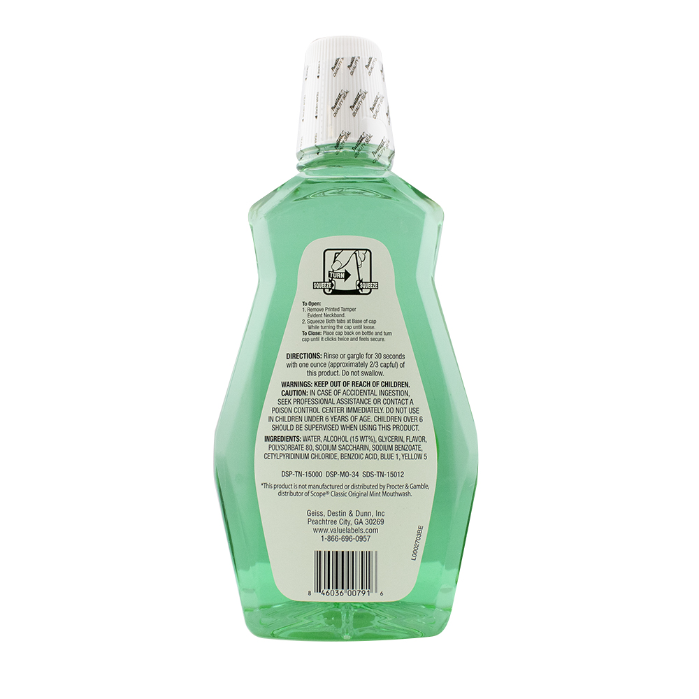 This product's directions, warnings, and ingredients