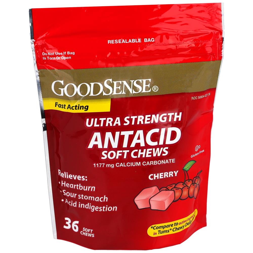 GoodSense® Ultra Strength Antacid Soft Chews, Cherry Flavor, 36 Count