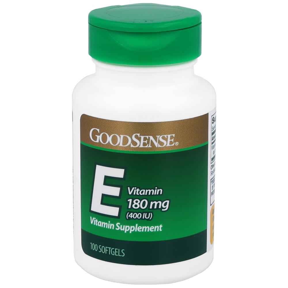 GoodSense&reg; Vitamin E 180 mg (400 IU) Softgels, 100 Count