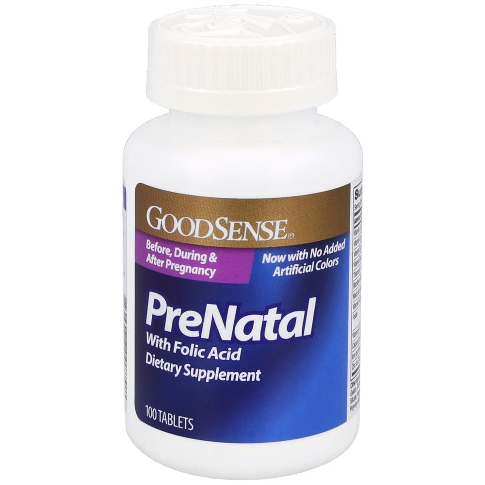 GoodSense&reg; Prenatal Dietary Supplement Tablets, 100 Count