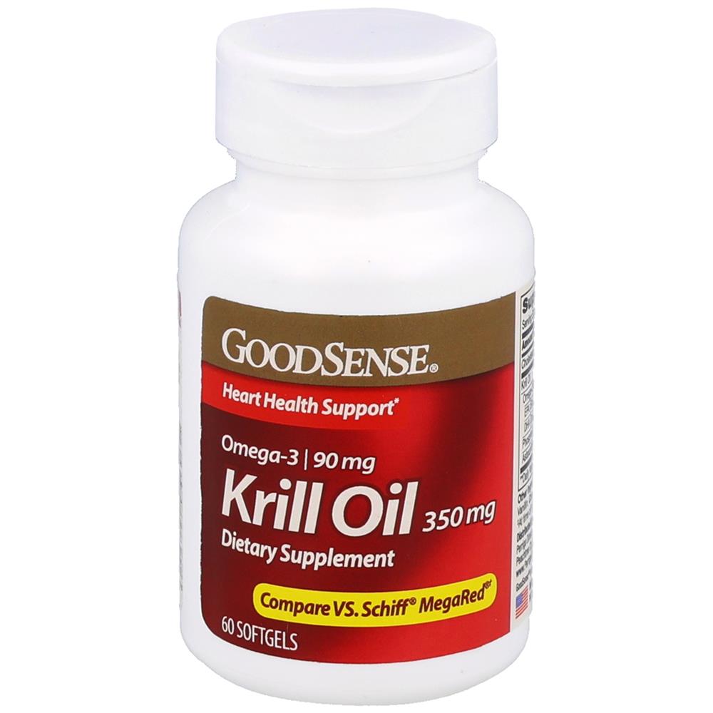 GoodSense&reg; Krill Oil 350 mg Softgels, 60 Count