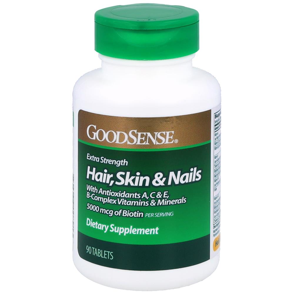 GoodSense&reg; Hair, Skin & Nails Extra Strength Tablets, 90 Count