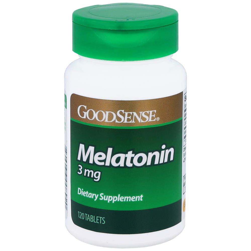 GoodSense&reg; Melatonin 3 mg Dietary Supplement Tablets, 120 Count