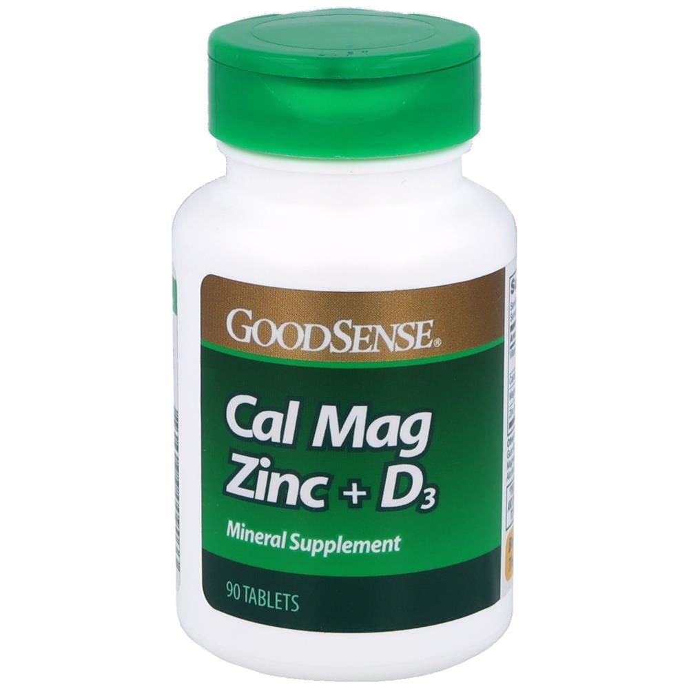 GoodSense&reg; Cal Mag Zinc + D3 Mineral Supplement Tablets, 90 Count