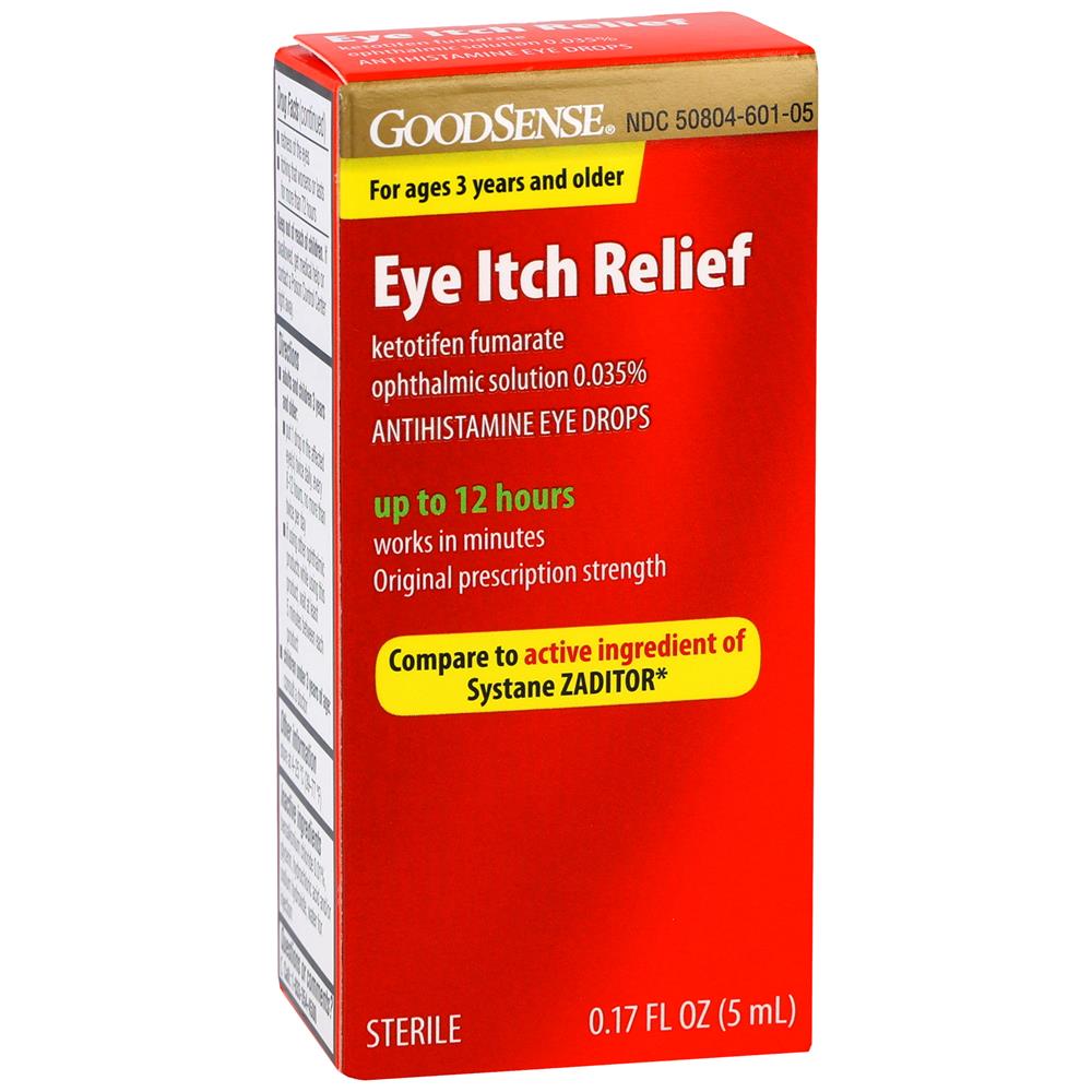 GoodSense® Eye Itch Relief Drops, Ketotifen, 5mL (30-day supply)