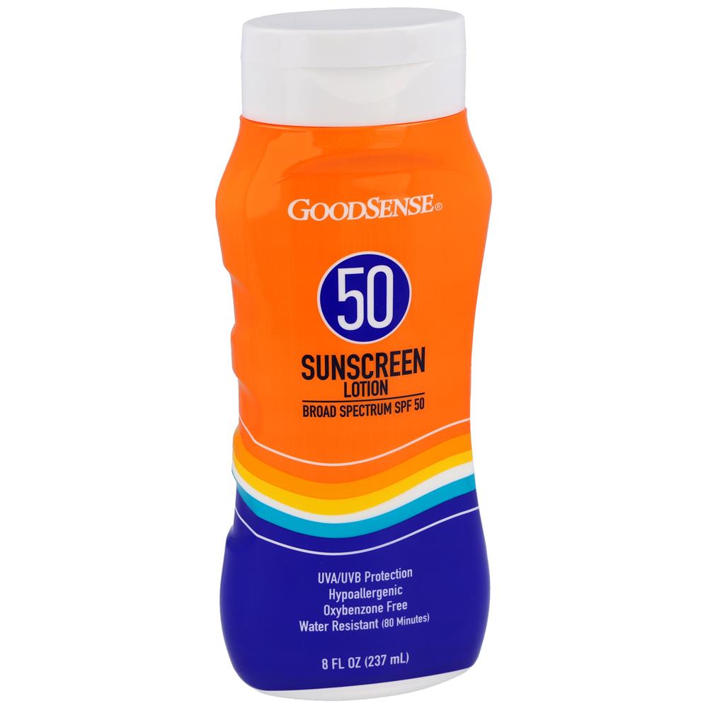 GoodSense® SPF 50 Sunscreen Lotion, UVA/UVB, 8 oz