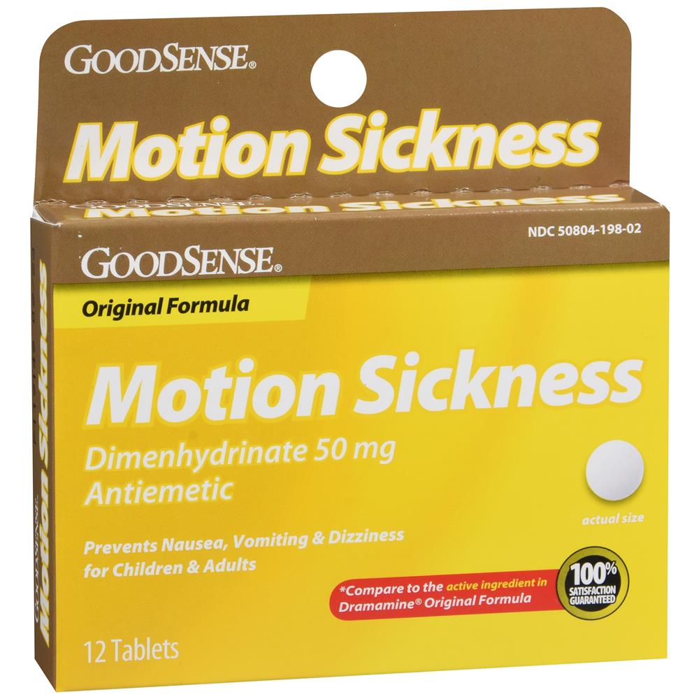 GoodSense&reg; Motion Sickness Tablets, 12 Count