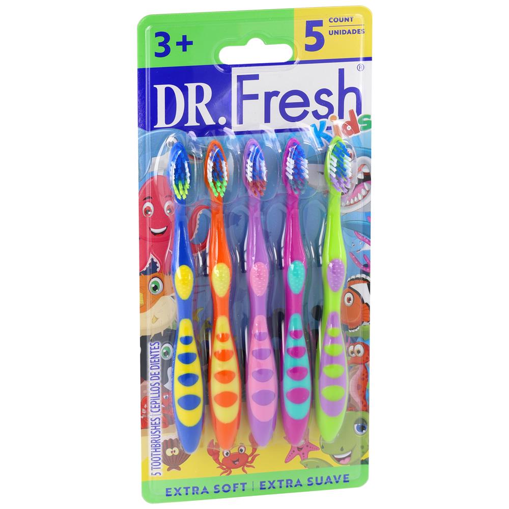Dr. Fresh® Extra Soft Kids Toothbrush, 5 Count