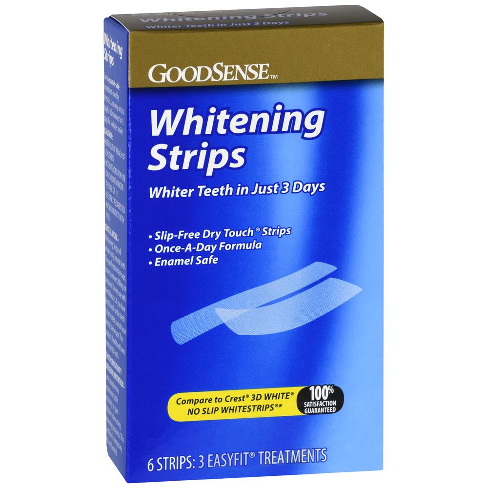 GoodSense&reg; Whitening Strips 3 EasyFit&reg; Treatments, 6 Strips