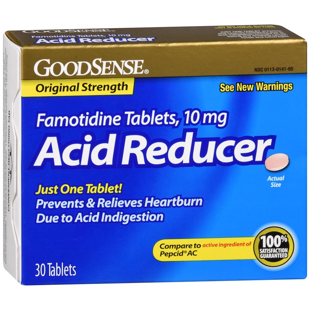 GoodSense&reg; Acid Reducer Famotidine 10 mg Tablets, 30 Count