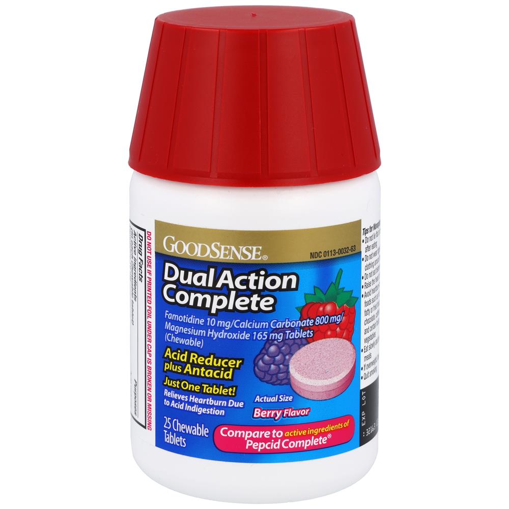GoodSense&reg; Dual Action Complete Acid Reducer Berry, 25 Count