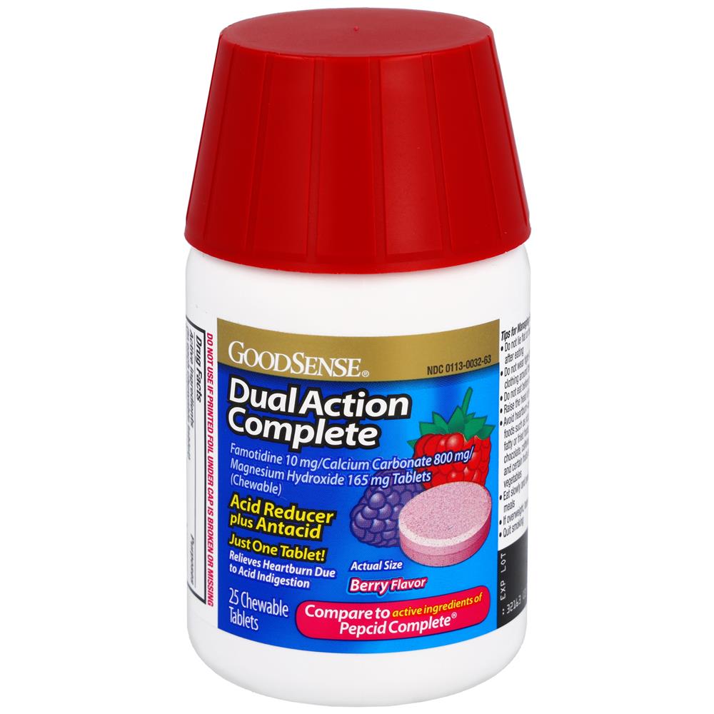 GoodSense&reg; Dual Action Complete Acid Reducer Berry, 25 Count