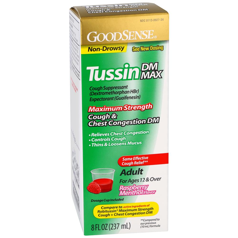 GoodSense® Tussin DM Max Cough & Chest Congestion 20 mg/400 mg 8 fl oz/ea