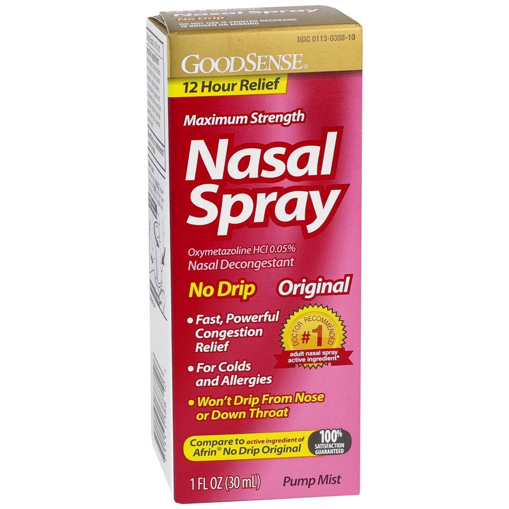 GoodSense&reg; Nasal Spray No Drip 12-Hour Pump Mist 1 oz