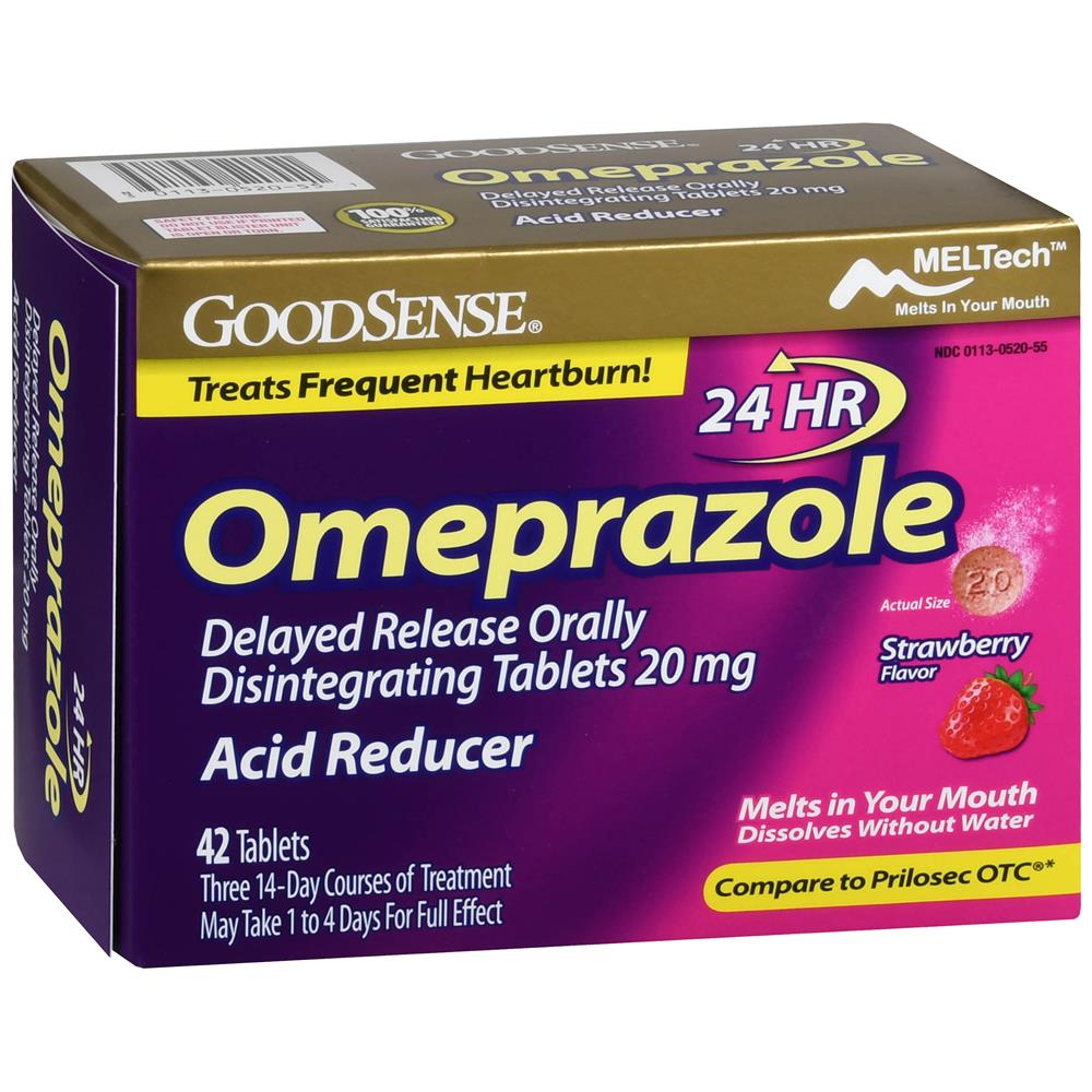 GoodSense&reg; Omeprazole 20 mg Delayed Release Odt Strawberry 42 Count