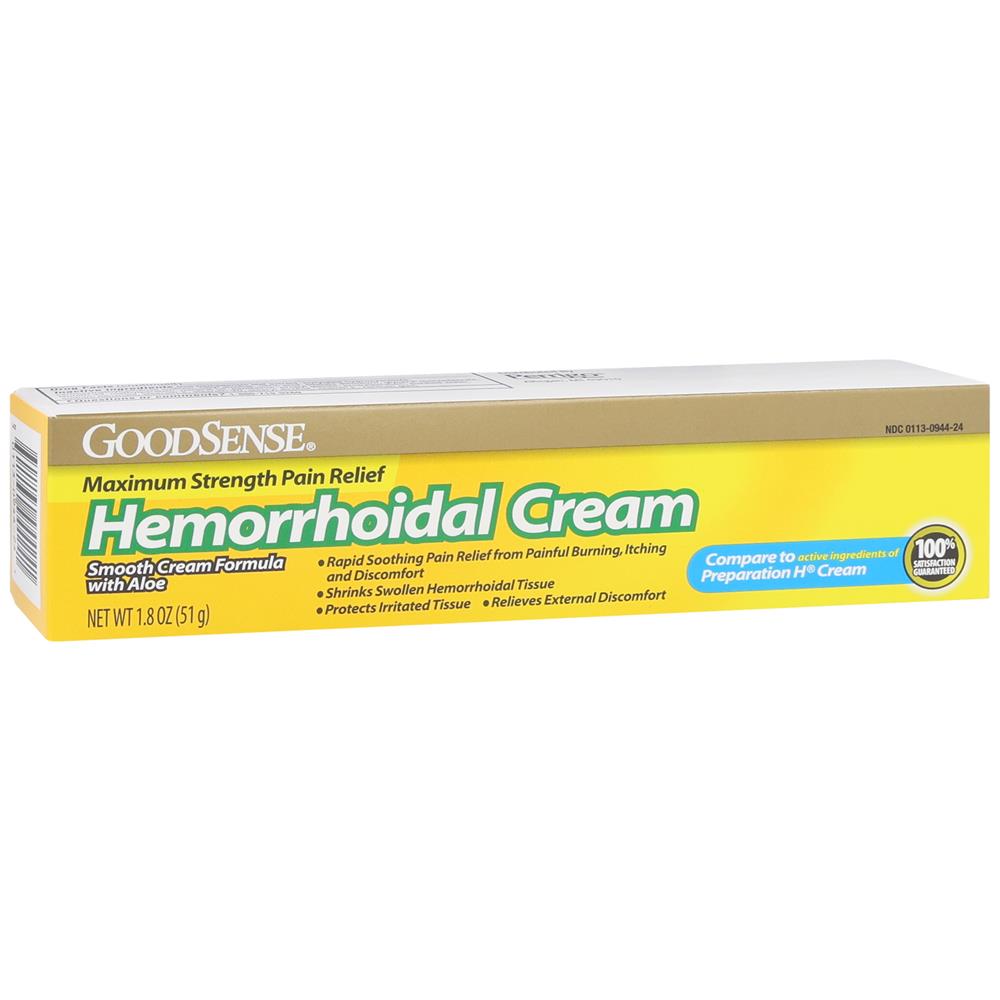 GoodSense® Hemorrhoidal Cream Max Strength Pain Relief 1.8 oz