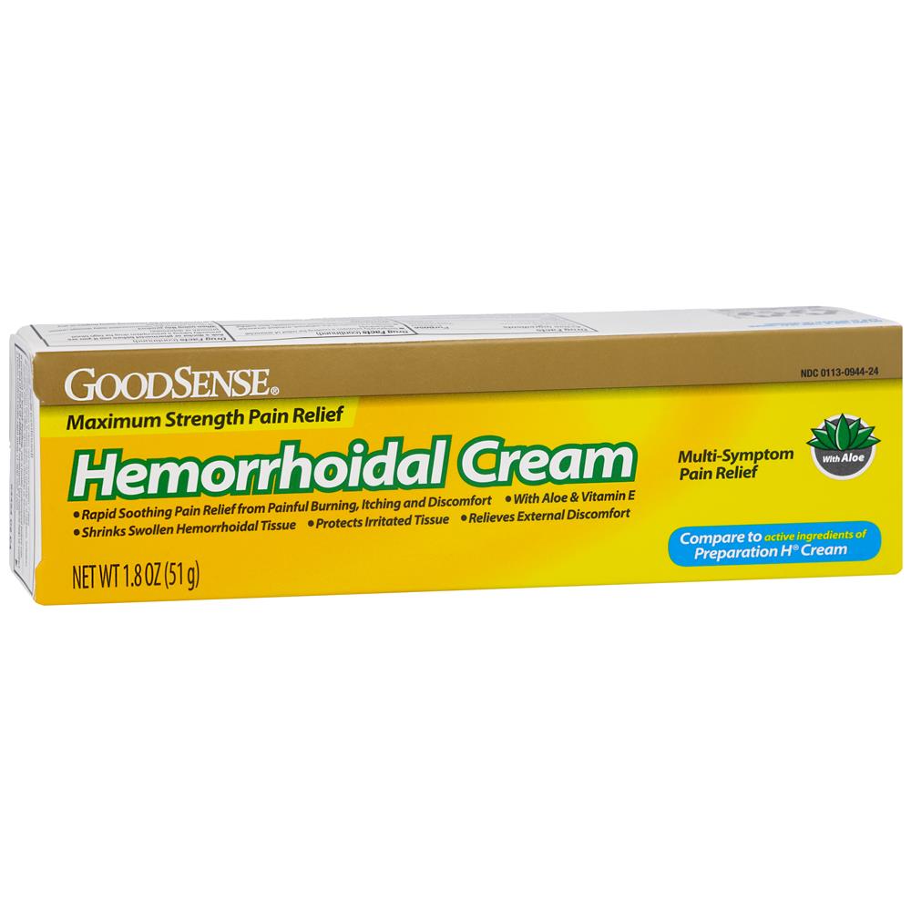GoodSense&reg; Hemorrhoidal Cream Max Strength Pain Relief 1.8 oz